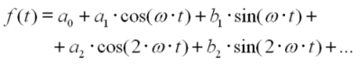 Formule met fourier benadering van f(t)