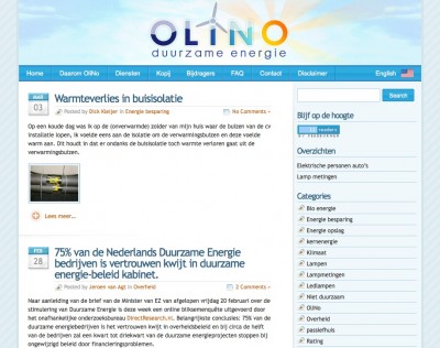 De nieuwe look van OliNo.org