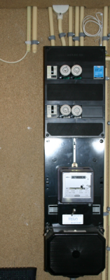 Old meter in cupboard