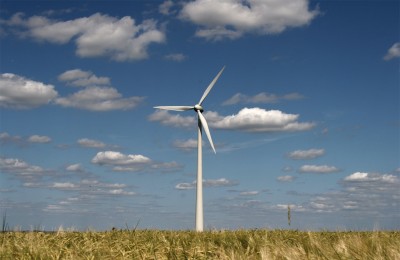 Mooi aangezicht van een windturbine in landelijke setting, hier in Luxemburg