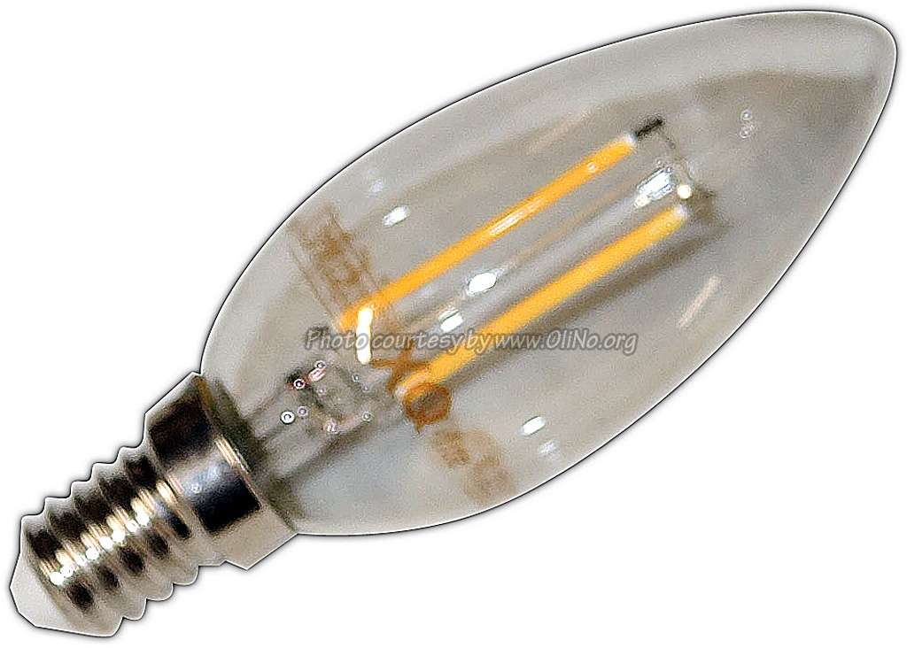 XQ-lite - LED Kerze E14 2W Glühfaden Matte XQ1402
