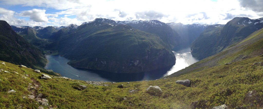 Geiranger fjord panorama