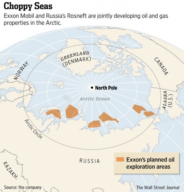 Mogelijk te winnen olie uit zeer grote olievelden ten noorden van Rusland.