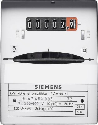 In één oogopslag zie precies hoeveel kWh je gebruikt hebt op een ouderwetse draaistroommeter. Zelfs bij een stroomstoring zijn de standen direct te zien. 