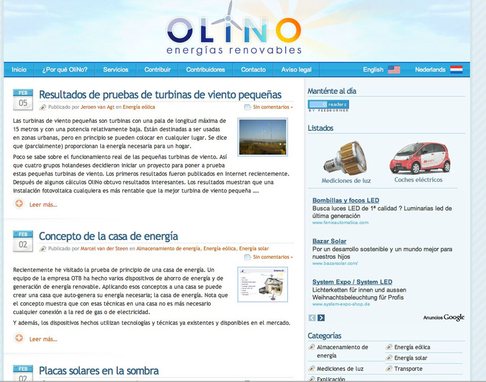 Nieuw: OliNo Energías Renovables – OliNo